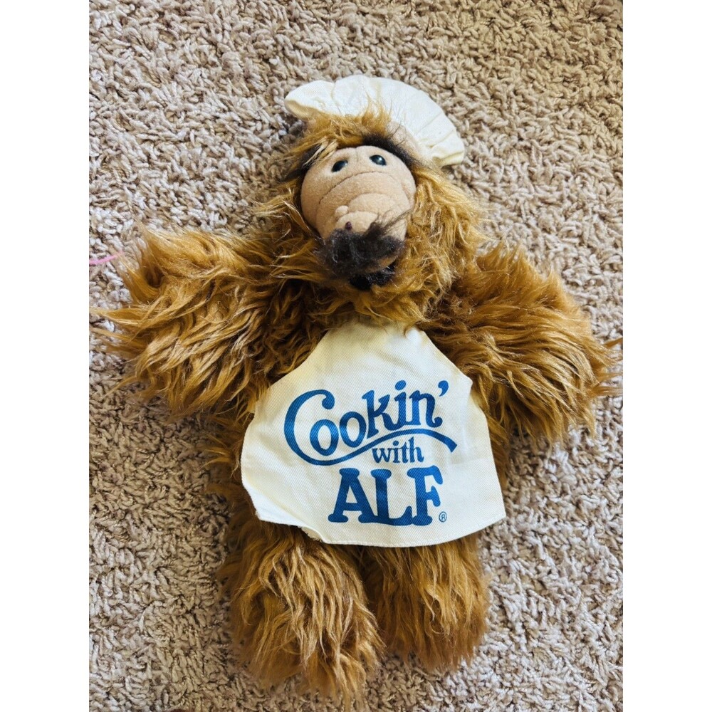 Vintage 1988 ALF Plush Hand Puppet “Cookin’ With ALF” Burger King